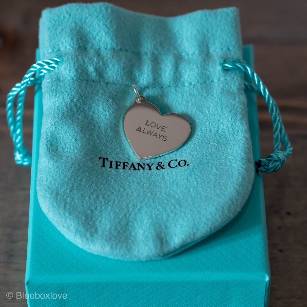 Authentic 925 silver Tiffany & Co heart tag charm